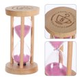 thumbnail image 2 of WEUVEB Creative Wooden Glass Hourglass Timer with Three for Home Cooking and Decor, 2 of 8