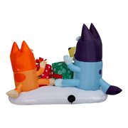 Airblown Bluey & Bingo Present Scene Inflatable, 4ft