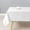 White, variant on Beige Rectangle Tablecloth Wrinkle Resistant Washable Fabric Table Cloth for Dining,Kitchen, Parties Weddings and Outdoor Use 60 Inch by 84 Inch