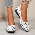 thumbnail image 6 of Domzle Women Ballet Flats Comfort Work Shoes Wide Width,omfort,Casual Shoes,Office,Light Weight,Low Heel,Summer Fall ,Slip On White -BD56, 6 of 10