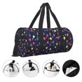 thumbnail image 4 of Rocae Colored Balloons Print Round Travel Duffel Bag and Fitness Bag, Women's Waterproof Weekend Tote, Men's Travel and Fitness Essentials, 4 of 8