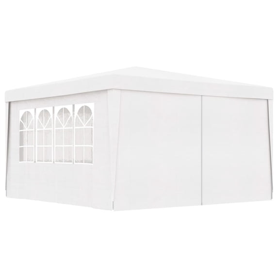 Charmma Professional Party Tent with Side Walls 13.1'x13.1' White 0.3 oz/ft²