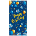 thumbnail image 5 of Blue and Gold Themed Happy Birthday Banner with Balloons Gifts and Stars Background Party Decoration Birthday Party Supplies Photography Props Backdrop Decor, 5 of 6