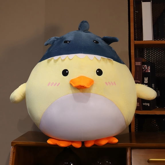 Funny Shark Duck Plush Toy Pillow Cute Stuffed Animal For Kids Bedroom Decoration Soft Cuddly Doll