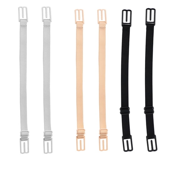 TELOLY 6 Pieces Bra Strap Holders for Slipping,Non-slip Bra Straps Holder with Elastic Dacron,Versatile Non-slip Strap