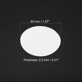 thumbnail image 2 of Uxcell 2 pulgadas Redondo Cartón Papel, 25 Pcs Discos en Blanco Círculos Rodajas para Decoraciones de Fiesta DIY Manualidades, Blanco, 2 of 5