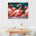 thumbnail image 2 of Nawypu American Flamingo Pictures Canvas Wall Art For Living room Prints Poster Printing、Bedroom、Office 、Decorations With Framed, 2 of 4