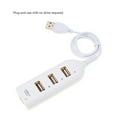 thumbnail image 3 of Graflsoa 4-Port USB 2.0 Hub with 44cm Cable, High-Speed 480Mbps Data Transfer, Compact ABS Design in Black or White, 3 of 7