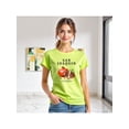 thumbnail image 1 of Playera Frutal Granadas San Joaquin Valley – Estilo Fresco con Sabor a Granada Ropa Para Mujer Color Verde Lima Talla Grande Marca Emil SaEs, 1 of 4