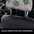 thumbnail image 6 of 2 PCS Car Headrest Cover, Green Leaves Lilies Flowers Soft Car Seat Head Rest Cover Protector Interior Car Accessories Seat Covers for Cars Truck Auto Only Covers, 6 of 8