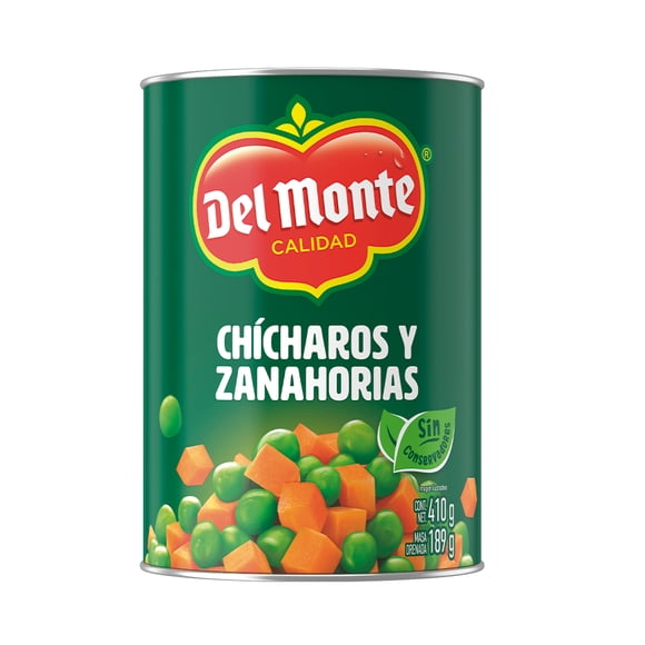 Chícharos y zanahorias Del Monte 410 g