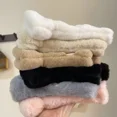 thumbnail image 3 of Guantes de gato Kawaii para mujer, mitones de felpa de pata de garra de gato, cálidos, suaves, sin dedos, gruesos, Invierno, 3 of 5