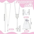 thumbnail image 3 of 6 juegos de collares con fotos en blanco, collares con cuentas de perlas de 6 mm con crucifijo para bautizo, regalos para mujeres, creación de joyas DIY, 3 of 5
