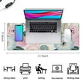 thumbnail image 5 of Flowers and White Stamens&nbsp;mousepad Gamingwaterproofwashable&nbsp;for Office Home Work GamingmousepadRubber Base Mousepad with Stitched Edges 31.5x11.8inches, 5 of 7