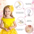 thumbnail image 4 of Qarigey Juego de 12 piezas de pendientes hechos a mano con forma de corazón y flor de arcoíris, Clips, duraderos e hipoalergénicos, para Ropa, zapatos y accesorios Miscelánea Tipo 3, 4 of 6