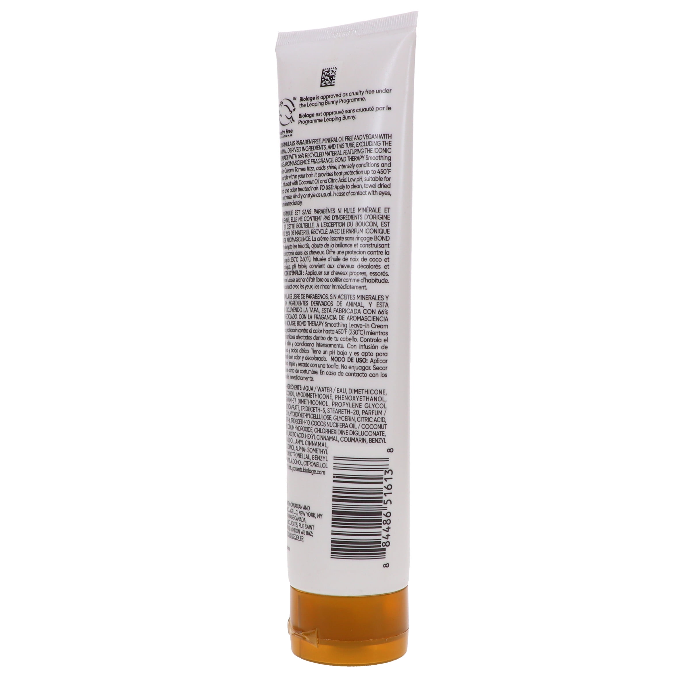 Matrix Bond Smoothing Leave-In Cream, 5.1 oz, Frizz Control, Shine