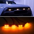 thumbnail image 2 of 4X Raptor Style LED Grill Light For 2016-2023 Toyota Tacoma w/ TRD Pro OEM/Aftermarket Grill Fuse Wiring Harness Amber Lens, 2 of 12