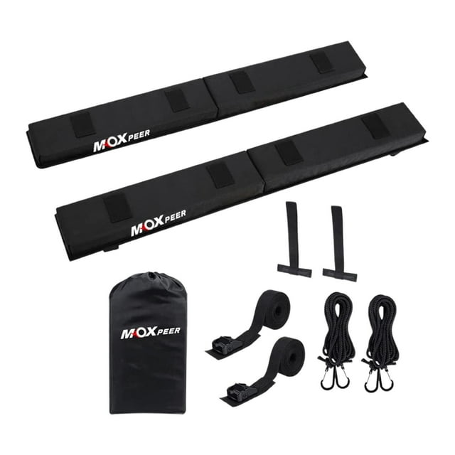 Guardoinrt Car Soft Roof Rack Pads Set Universal Crossbar loop straps Pads for Kayak Surfboard