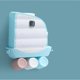 thumbnail image 4 of Dispensador automático de pasta de dientes de pared y pequeño soporte para cepillo de dientes, exprimidor de pasta de dientes para ducha familiar, baño, aseo, regalo para niños (color: A), 4 of 5