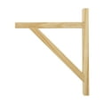 Hyper Tough 71/2 x 9Inch Natural Finish Wood Shelf Bracket, Model