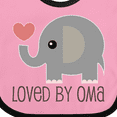 thumbnail image 4 of Inktastic Grandchild Loved by Oma Boys or Girls Baby Bib, 4 of 4