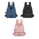 thumbnail image 4 of Minnieouse de tela Oxford para mujer, forro de poliéster portátil, correa doble ajustable de Color sólido, elegante bolso transpirable de moda Mochilas Negro Minnieouse AP012297-02, 4 of 6