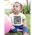 thumbnail image 2 of Straight Outta Mama's Belly T-Shirt Infant -Smartprints Designs,  6 Months, 2 of 4