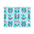 thumbnail image 3 of MKHERT Retro Nautical Design Window Curtains Kitchen Curtain Room Bedroom Drapes Curtains 26x39 inch, 2 Piece, 3 of 3