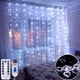 thumbnail image 5 of Guirnalda de cortina LED de 1/2/3 m para ventana, luces de cadena de hadas con USB, lámpara de cortina, decoración navideña para el hogar, dormitorio y ventana, 5 of 5