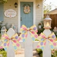 thumbnail image 5 of 12 Pcs Easter Decorative Bows with Rabbit Pattern, Spring Gift Wrapping Bow Set for Wreath Tree Top Front Door Party Home Holiday Decor, 5 of 5