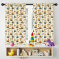thumbnail image 5 of Blackout Kids Curtains,Cartoon Construction Vehicles Barriers Beige Pattern Childrens Insulated Curtains Set Of 2,Bedroom Essentials,Toddler Room Decor 42"x54", 5 of 5
