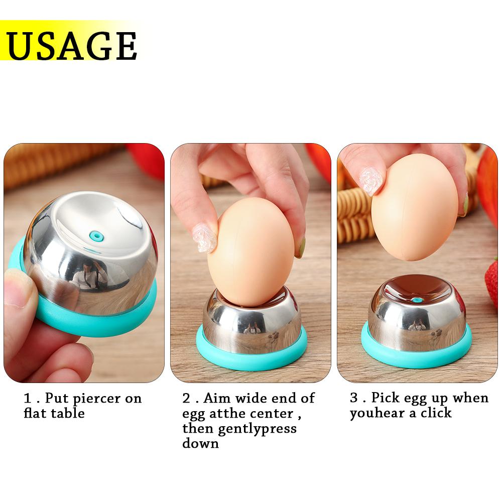 2PCS Endurance Egg Piercer,Stainless Steel Egg Dividers Egg Puncher  Pricker,Seperater,Hole Puncher Seperater Egg for Kitchen Gadgets Tools