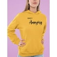 thumbnail image 2 of Make It Amazing Crystals Hoodie Women -Image by Shutterstock, Female Small, 2 of 4