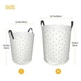 thumbnail image 5 of Daiia Rabbit And Carrot Round Laundry Basket with Handles Thickened Waterproof Circular hamper,Dirty Clothes Storage Basket for Bedroom,Bathroom,College Dorm-Medium, 5 of 8