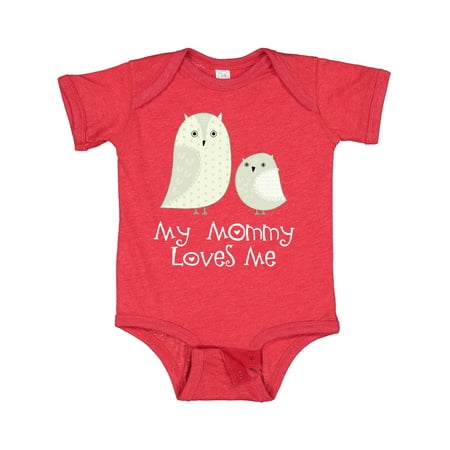 

Inktastic My Mommy Loves Me Owl Gift Baby Boy or Baby Girl Bodysuit