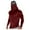 Wine, variant on Taqqpue Men's Performance Fishing Hoodie UPF 50  UV Sun Protection Long Sleeve Shirts Solid Color Sun Hooded Shirt with Mesh Face Mask