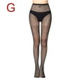 thumbnail image 2 of Lovskoo Collants Taille Haute pour Femmes Bas Résille Mode pour Dames Ajourés en Maille Imprimée Collants Résille Bas Collants Noir, 2 of 7