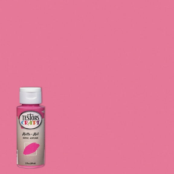 Testors 2 Oz. Acrylic Matte Craft Paint, Passion Fruit 297457