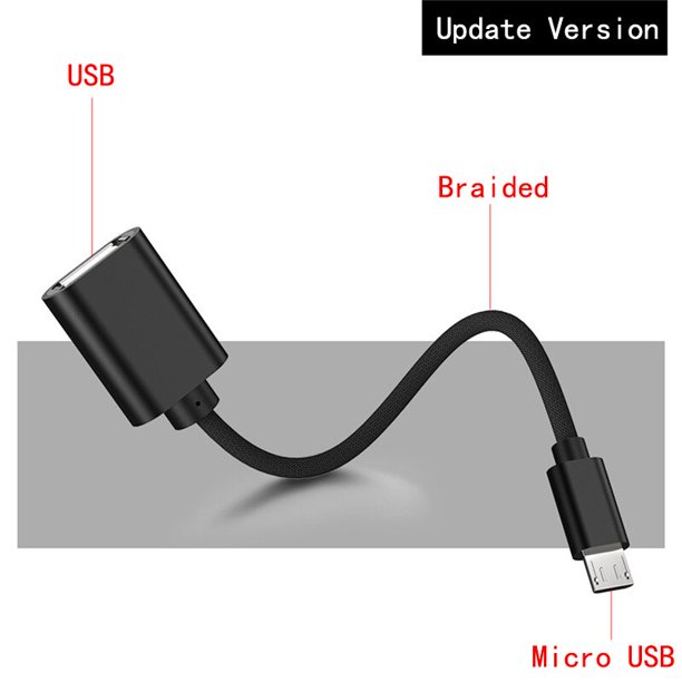 Adaptador OTG, Cables Micro USB, Cable USB OTG, Micro USB a USB para Samsung, LG, Sony, Xiaomi, teléfono Android para unidad Flash Tan Jianjun unisex