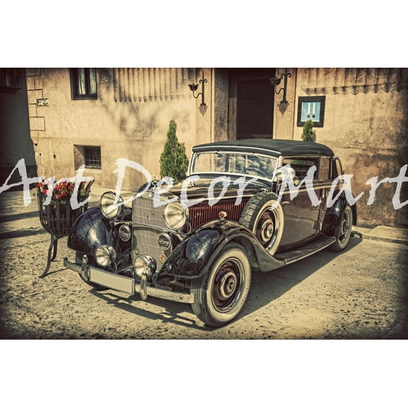 Classic Mercedes Benz - CANVAS OR WALL ART PRINT