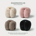 thumbnail image 2 of Plush ear muffs Winter women fashion Winter warm ear bag Ear protector Ear muffs Foldable student antifreeze ear muffs, 2 of 11