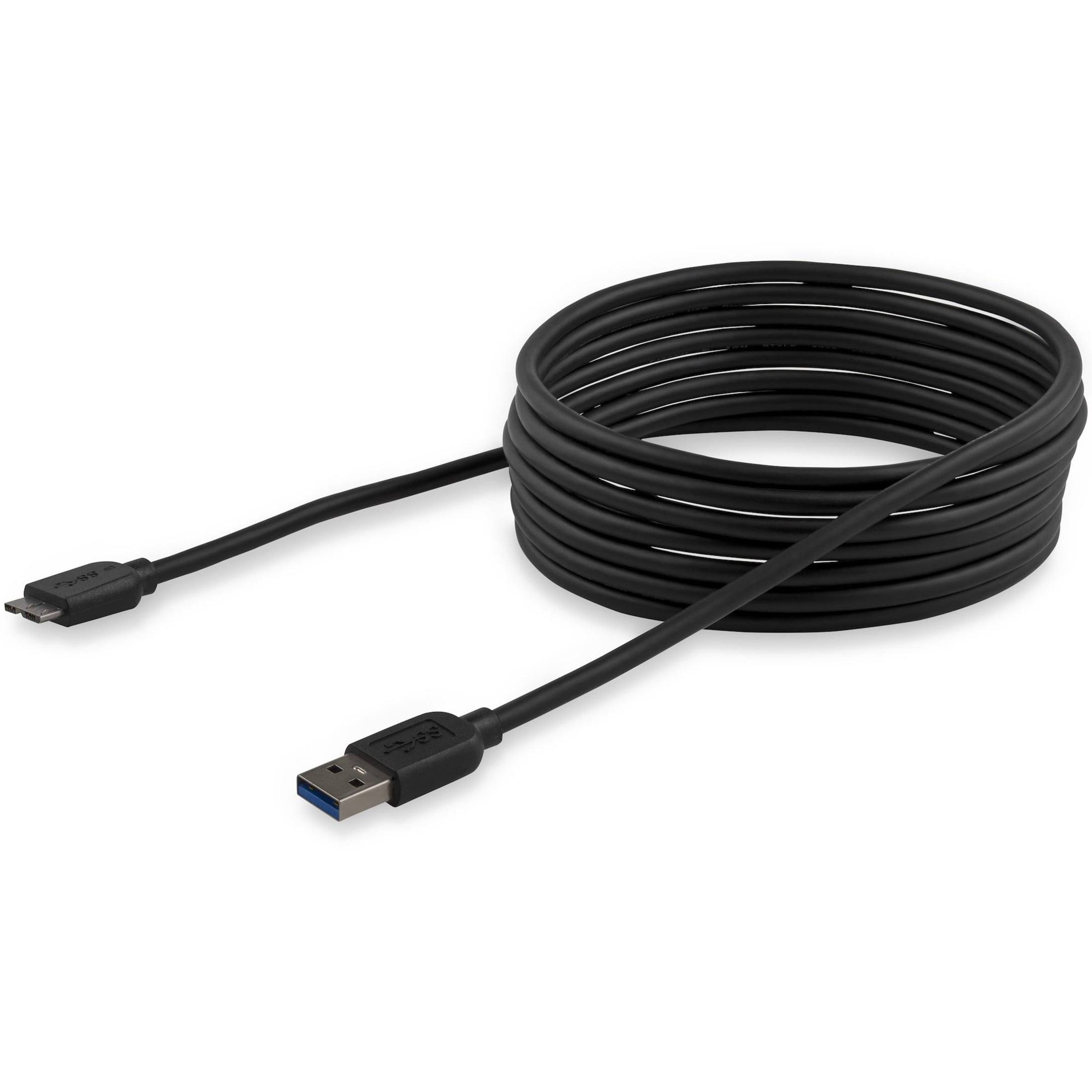 StarTech.com Slim Micro USB 3.0 Cable - M/M - 3m (10ft)