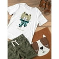 thumbnail image 3 of Cat Winter T-Shirt Toddler -Image by Shutterstock,  3 Toddler, 3 of 4