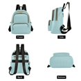 thumbnail image 2 of JIALIOU Mini Backpack Purse for Women Quilted Casual Daypack Small Travel Shoulder Bag, Mint Blue, 2 of 7
