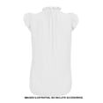 thumbnail image 2 of Blusa George para Dama, sin Manga con Amarre en Cuello Blanco T EG, 2 of 4
