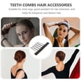 thumbnail image 2 of BRIGHTFUFU 20 pinzas pequeñas para el pelo: mini pinzas para el pelo con dientes metálicos, accesorios para el pelo, peines de tela de acero para pelucas, para hacer extensiones de pelo., 2 of 7