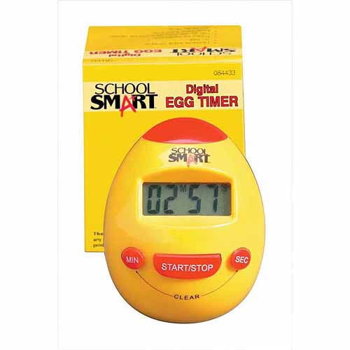 School Smart Digital Egg Timer, 3 x 2 Inches