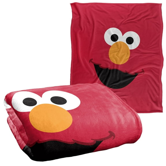 Sesame Street Elmo Face Officially Licensed Silky Touch Super Soft Throw Blanket 50' x 60'