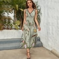 thumbnail image 3 of Chinese Traditional Flower Birds Dress Summer Street Style Bohemia Long Dresses Female Sleeveless Printed Maxi Dress, 3 of 9