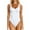 White, variant on Summer Skinny Slim Fit Scoop Neck Sleeveless Bodysuit,Women Fashion Yoga Jumpsuits Workout Ribbed Sport